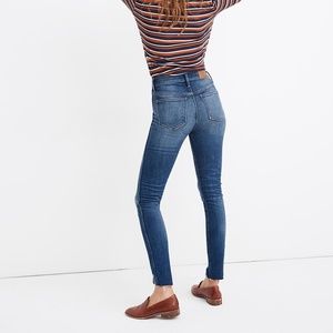 Madewell, 10" High-Rise Skinny Jeans: Cutout Tulip Hem Edition, Size 25